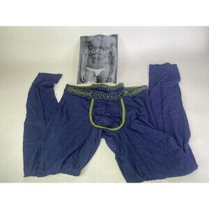 Cocksox CX92NG Long John Weld Leggings Contour Pouch Blue Mens Size L